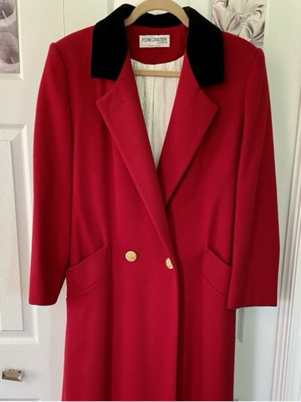 Vintage 90's Forecaster of Boston Wool Coat (Red)
